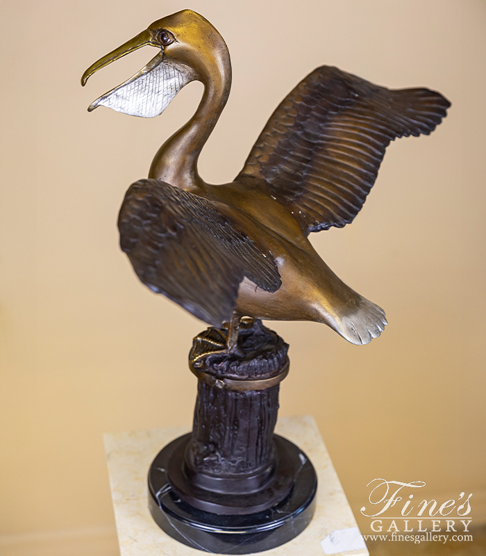 Bronze Statues  - Bronze Pelican Statue  - BS-1696